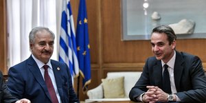 Χαλιφά Χαφτάρ και Κυριάκος Μητσοτάκης