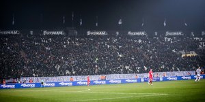 Οι οπαδοί του ΠΑΟΚ στην Τούμπα