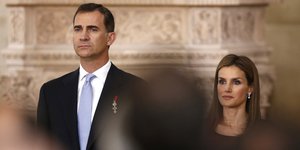 O βασιλιάς Φελίπε με την Λετίθια 