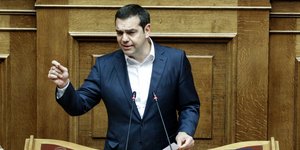 Ο Αλέξης Τσίπρας στη Βουλή