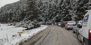 Κίνηση σε δρόμο χιονισμένο