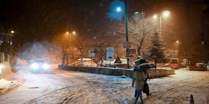 Εντονη χιονόπτωση στο Πήλιο
