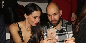 Η Ολυμπία Χοψονίδου με τον Βασίλη Σπανούλη