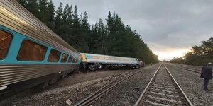 To τρένο εκτροχιάστηκε περίπου 47 χλμ. βόρεια της Μελβούρνης