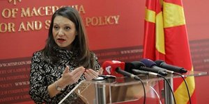 Η υπηρεσιακή υπουργός Εργασίας της Βόρειας Μακεδονίας, Ρασέλα Μιζράχι