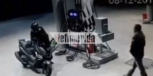 Καρέ καρέ η ληστεία του αστυνομικού της ΔΙΑΣ σε βενζινάδικο