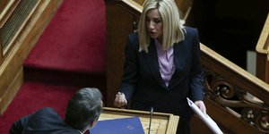 Φώφη Γεννηματά και Κυριάκος Μητσοτάκης