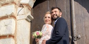 H Ολίβια Γαβρίλη με τον σύζυγό της Σταύρο Λασκαρίδη