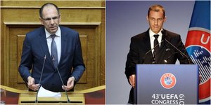 Ο Γιώργος Γεραπετρίτης και ο Αλεξάντερ Τσεφέριν