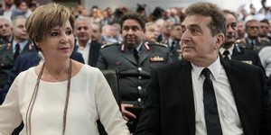 Ολγα Γεροβασίλη και Μιχάλης Χρυσοχοΐδης