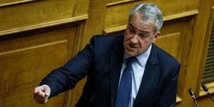 Ο υπ. Αγροτικής Ανάπτυξης Μάκης Βορίδης στη Βουλή