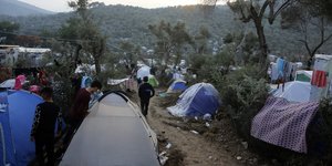 Ο προσφυγικός καταυλισμός στη Μόρια της Λέσβου