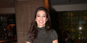 Η Ναταλία Δραγούμη με μαύρο δερμάτινο παντελόνι