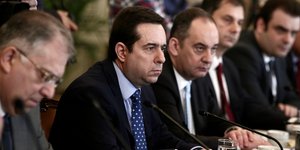 Ο Νότης Μηταράκης στο υπουργικό συμβούλιο