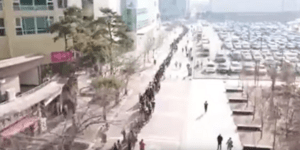 Ατελείωτες ουρές στη Νότια Κορέα για μια μάσκα κατά του κορωνοϊού