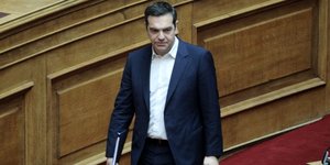 Ο Αλέξης Τσίπρας στη Βουλή