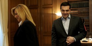 Αλέξης Τσίπρας και Φώφη Γεννηματά σε συνάντηση στο Μέγαρο Μαξίμου