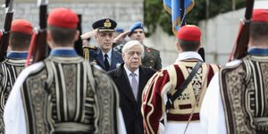 Παρουσία του Προέδρου της Δημοκρατίας, Προκόπη Παυλόπουλου, τελέστηκε, νωρίτερα σήμερα, τρισάγιο στη μνήμη του εύζωνα οπλίτη Θωμά Σπυρίδωνος
