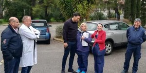 Ο Βασίλης Κικίλιας στο νοσοκομείο «Σωτηρία»