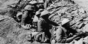 Στρατιώτες σε ορύγματα κατά τον Α' Παγκόσμιο Πόλεμο