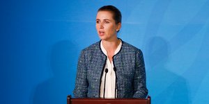 H πρωθυπουργός της Δανίας, Μέτε Φρέντρικσεν 