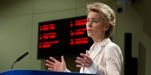 Η πρόεδρος της Κομισιόν, Ούρσουλα φον ντερ Λάιεν