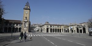 Αδειος δρόμος στο Μπεργκάμο