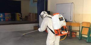 Απολύμανση σε σχολείο της Δάφνης