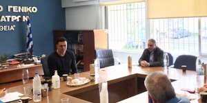 Ο Βασίλης Κικίλιας σε επίσκεψή του στην Πάτρα