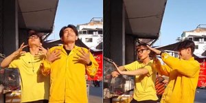 άνδρες χορεύουν για τον κορωνοϊό