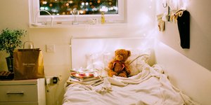 παιδικό δωμάτιο με κρεβάτι