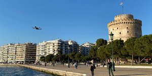 Drone επιστρατεύτηκε για να «αδειάσει» η παραλία της Θεσσαλονίκης