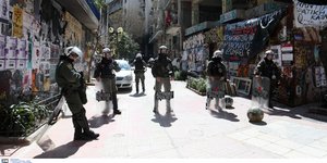 Από την επιχείρηση της ΕΛΑΣ στα Εξάρχεια