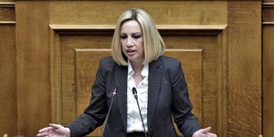 Η πρόεδρος του Κινήματος Αλλαγής, Φώφη Γεννηματά