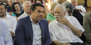 Αλέξης Τσίπρας και Μανώλης Γλέζος