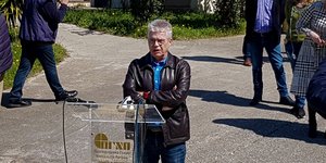 Ο Χ. Γώγος κάνει δηλώσεις στο νοσοκομείο του Ρίου
