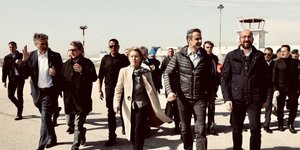 Η ηγεσία της ΕΕ με τον Κυριάκο Μητσοτάκη στον Έβρο