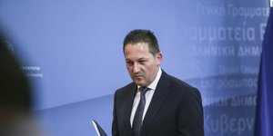 Ο κυβερνητικός εκπρόσωπος, Στέλιος Πέτσας