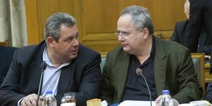 Πάνος Καμμένος και Νίκος Κοτζιάς