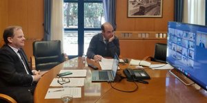 Ο Κ. Αχ. Καραμανλής στην τηλεδιάσκεψη των υπουργών Μεταφορών της ΕΕ