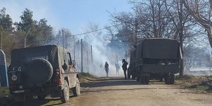 Καπνοί από δακρυγόνα στα σύνορα στις Καστανιές Εβρου