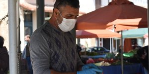 κορωνοϊός εικόνα από λαϊκή αγορά