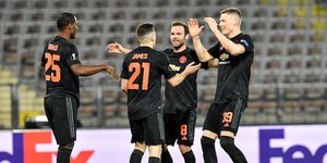 Οι ποδοσφαιριστές της Μάντσεστερ Γιουνάιτεντ