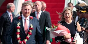 Η βασίλισσα Μάξιμα και ο βασιλιάς Βίλεμ Αλεξάντερ