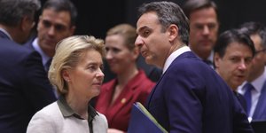 Κυριάκος Μητσοτάκης και Ούρσουλα φον ντερ Λάιεν