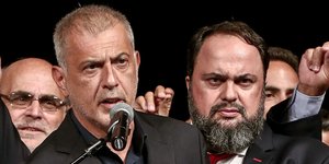 Ο Γιάννης Μώραλης και ο Βαγγέλης Μαρινάκης