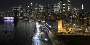 Εικόνα από ψηλά στη Νέα Υόρκη εν μέσω πανδημίας κορωνοϊού