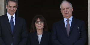 Κυριάκος Μητσοτάκης, Αικατερίνη Σακελλαροπούλου, Κώστας Τασούλας