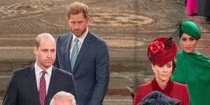 Πρίγκιπας Χάρι και πρίγκιπας Γουίλιαμ με άγριο βλέμμα