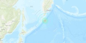 Χάρτης σεισμού στον Ειρηνικό